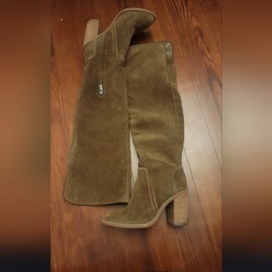 Vince camuto cognac knee boot